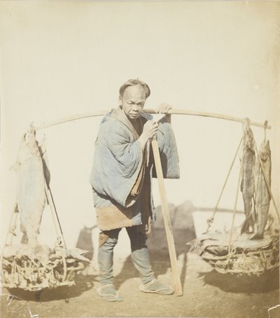 Fisherman with his catch by Japanese Photographer