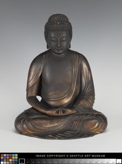 Amida Buddha on a Lotus Pedestal by Japanese School