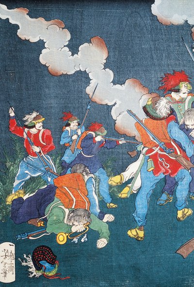 Battle Scene, Sewamono (Domestic Play) by Japanese School