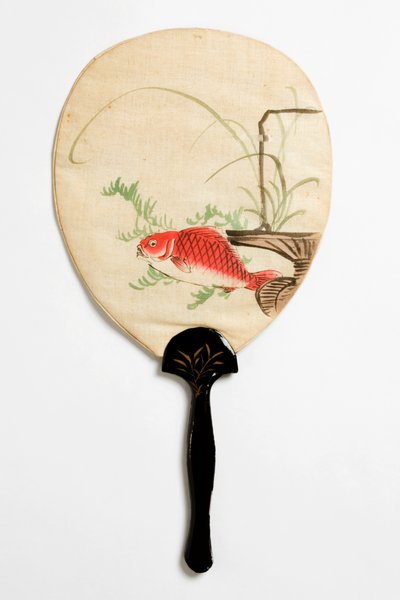 Fan, reverse, c.1890-c.1950 by Japanese School