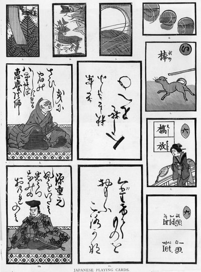 Japanese playing cards, 1893 by Japanese School