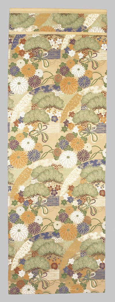 Obi Fragment by Japanese School