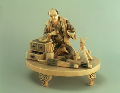Parasol Maker, Okinomo, Edo Period by Japanese School
