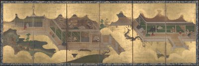 Scenes from the Tale of Genji by Japanese School