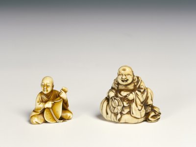 Two Musicians by Japanese School
