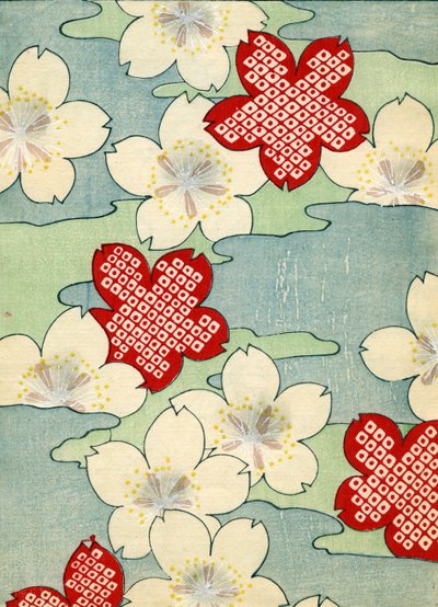 Dogwood Blossoms by Japanese School