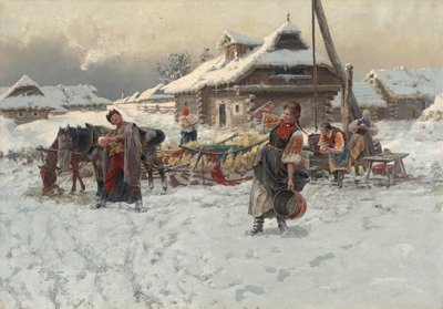 Throwing Snowballs by Jaroslav Veshin