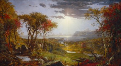 Autumn - On the Hudson River by Jasper Francis Cropsey