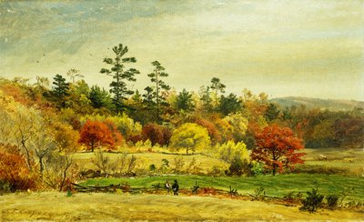 Conversation at the Fence by Jasper Francis Cropsey