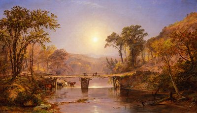Indian Summer on the Delaware River by Jasper Francis Cropsey