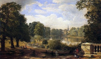 The Serpentine, Hyde Park, London by Jasper Francis Cropsey