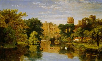 Warwick Castle, England by Jasper Francis Cropsey