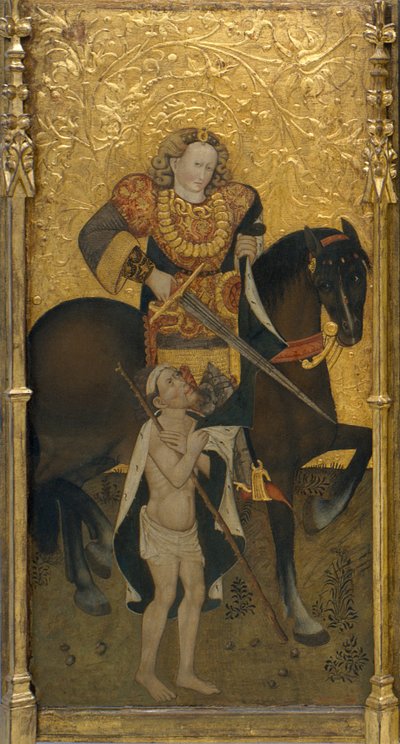 Saint Martin Sharing His Cloak by Jaume Ferrer