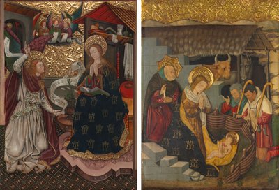 The Annunciation and The Nativity by Jaume Ferrer
