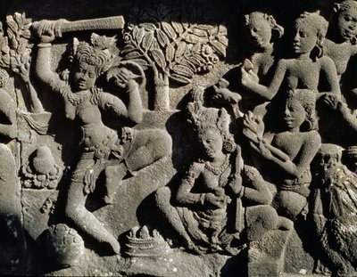 Relief from the Hindu temple by Javanese School