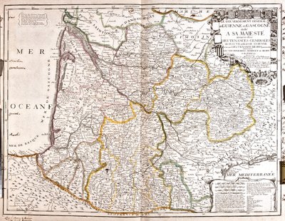 Aquitaine, Midi-Pyrenees, Languedoc-Roussillon, France by Jean Baptiste Nolin