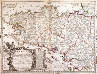 Brittany, east Pays-de-la-Loire, France by Jean Baptiste Nolin