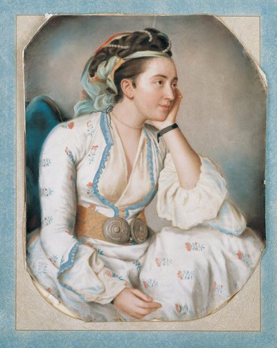 A Woman in Turkish Dress by Jean Étienne Liotard