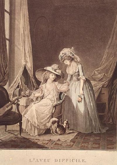 The Difficult Confession by Jean Francois Janinet