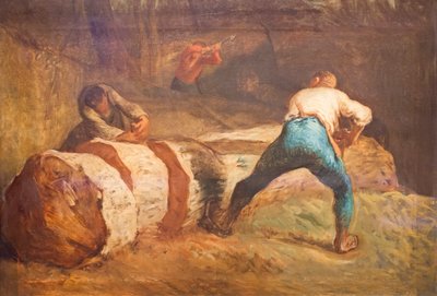 The Wood Sawyers by Jean Francois Millet