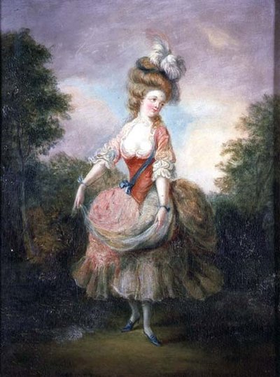 Dancer with a Feather Hat by Jean Frederic Schall