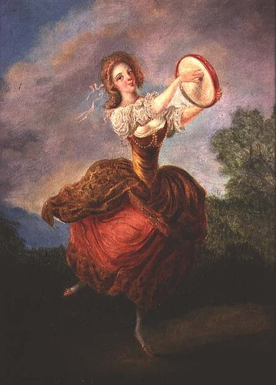 Dancer with a Tambourine by Jean Frederic Schall
