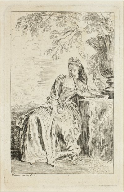 Fashion Figures by Jean Antoine Watteau