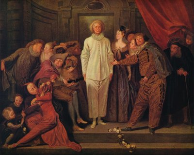 Italian Comedians by Jean Antoine Watteau