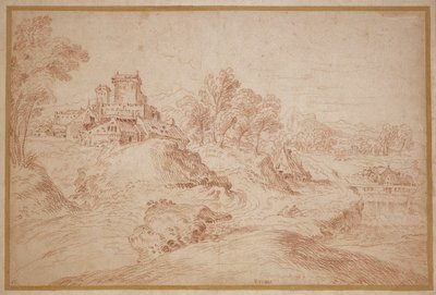 Landscape with a Castle by Jean Antoine Watteau