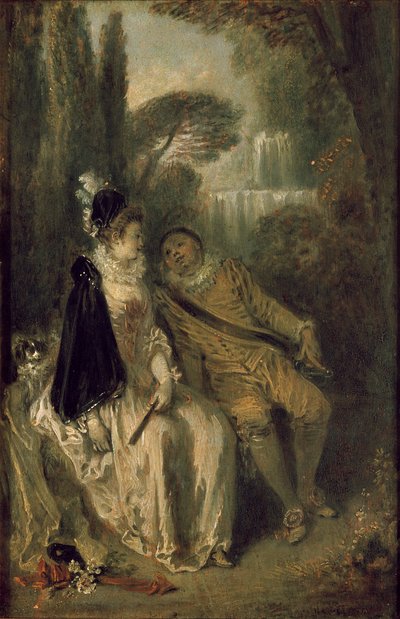 The Graceful Rest by Jean Antoine Watteau