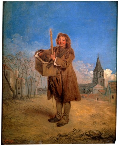 Savoyard with a Marmot by Jean Antoine Watteau