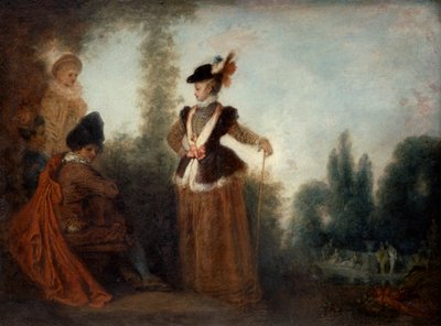 The Adventuress, c1717 by Jean Antoine Watteau