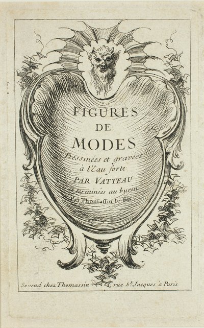 Title Page, from Figures of Fashion by Jean Antoine Watteau