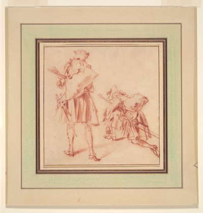 Two Recruits by Jean Antoine Watteau