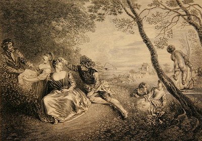 Amusements Champetres by Jean Antoine Watteau