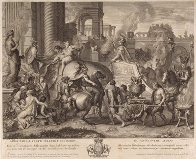 Alexander Entering Babylon by Jean Audran