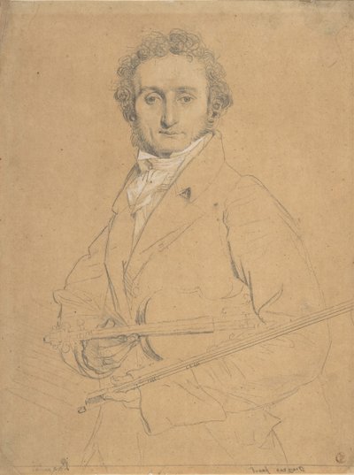 Niccolò Paganini by Jean Auguste Dominique Ingres