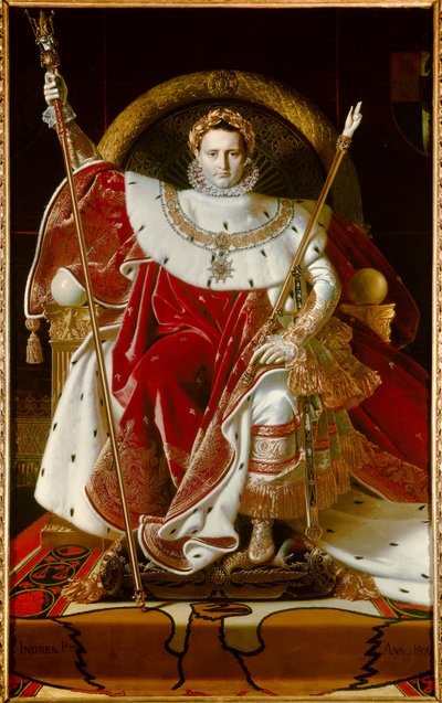 Portrait of Napoleon I by Jean Auguste Dominique Ingres