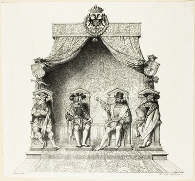 The Four Magistrates of Besançon by Jean Auguste Dominique Ingres