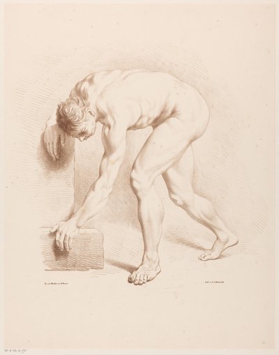 Bent Naked Man by Jean Augustin Daiwaille