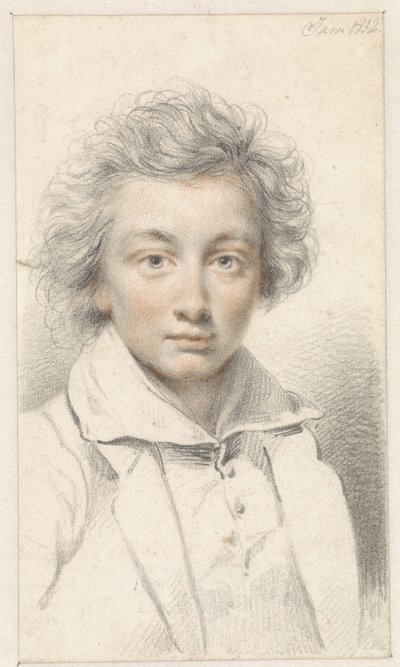 Portrait of a Young Man by Jean Augustin Daiwaille