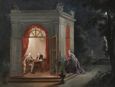 The Marriage Contract by Jean Baptiste André Gautier Dagoty
