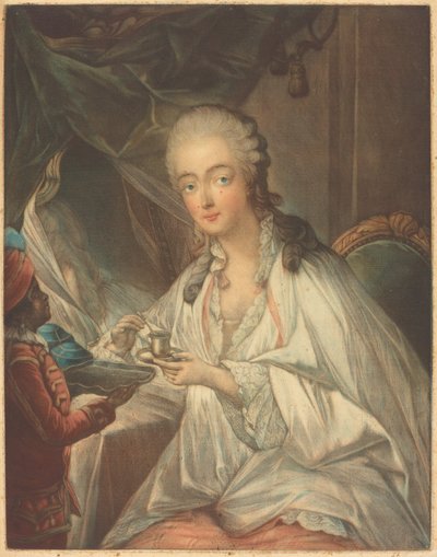 Madame du Barry by Jean Baptiste André Gautier Dagoty after François Hubert Drouais