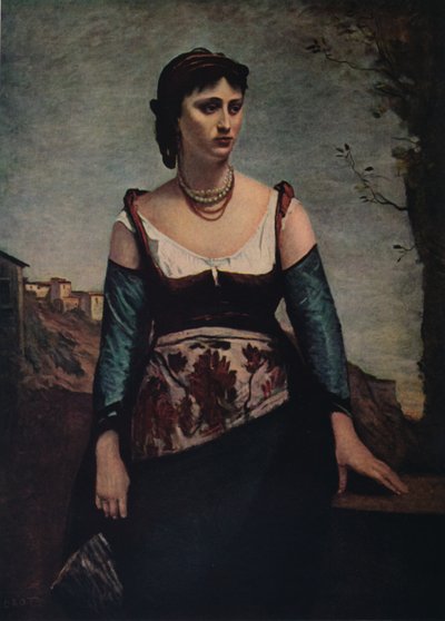 Agostina by Jean Baptiste Camille Corot
