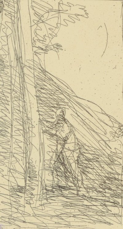 Scribble by Jean Baptiste Camille Corot
