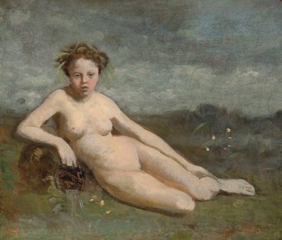The Source by Jean Baptiste Camille Corot