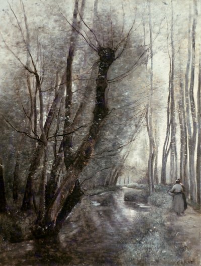 The Stream by Jean Baptiste Camille Corot