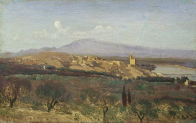 Villeneuve-les-Avignon by Jean Baptiste Camille Corot