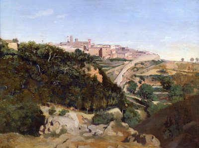 Volterra by Jean Baptiste Camille Corot