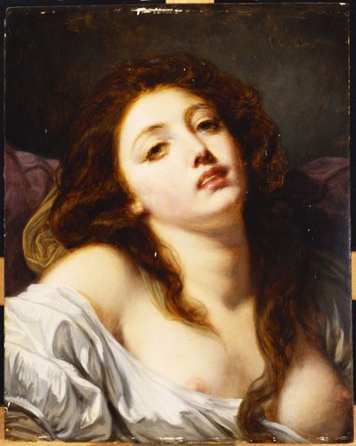 A Young Woman, Bust Length by Jean Baptiste Greuze